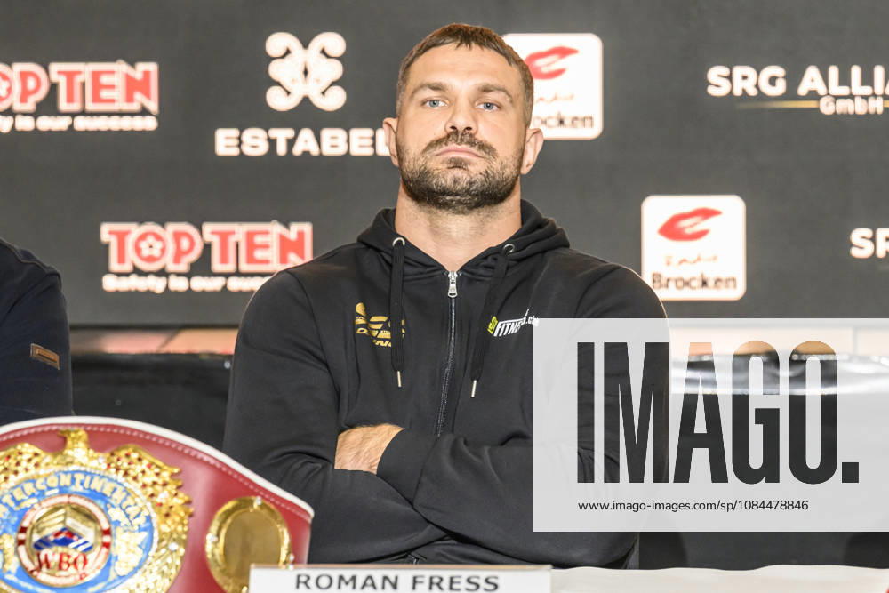 Pictured, from left: Roman Fress, GER, Magdeburg, SES; first press conference ahead of the SES Boxing Gala on Saturday, November 14, 2026, at Messe Magdeburg, October 13, 2026,