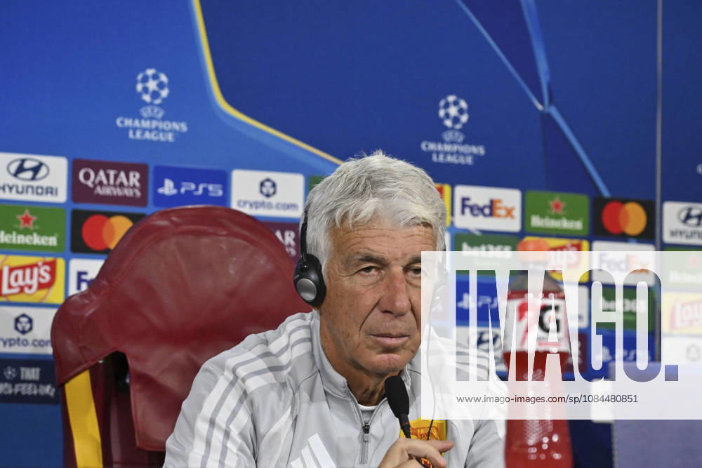SOCCER - UEFA Champions League - AS Roma - press conference, PK, Pressekonferenz Photo by IPA ABACAPRESS.COM89631940 - Gian Piero Gasperini, head coach of AS Roma, during the 2026–2027 UEFA Champions League match between AS Roma and Real Madrid, at the press conference and pre-match training session at the Trigoria Training Center on October 13, 2026, in Rome, Rome. During the AS Roma press conference for the UEFA Champions League soccer match in Rome, Italy, on October 13, 2026 Roma Italy