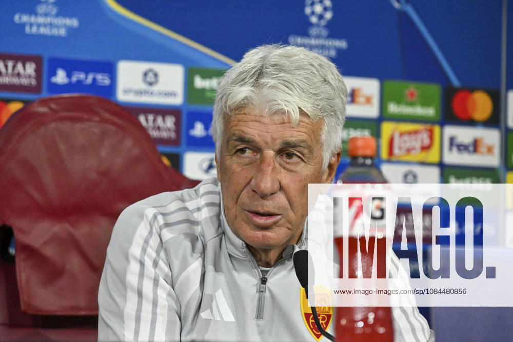 SOCCER - UEFA Champions League - AS Roma - press conference, PK, Pressekonferenz Photo by IPA ABACAPRESS.COM89631944 - Gian Piero Gasperini, head coach of AS Roma, during the 2026–2027 UEFA Champions League match between AS Roma and Real Madrid, at the press conference and pre-match training session at the Trigoria Training Center on October 13, 2026, in Rome, Rome. During the AS Roma press conference for the UEFA Champions League soccer match in Rome, Italy, on October 13, 2026 Roma Italy