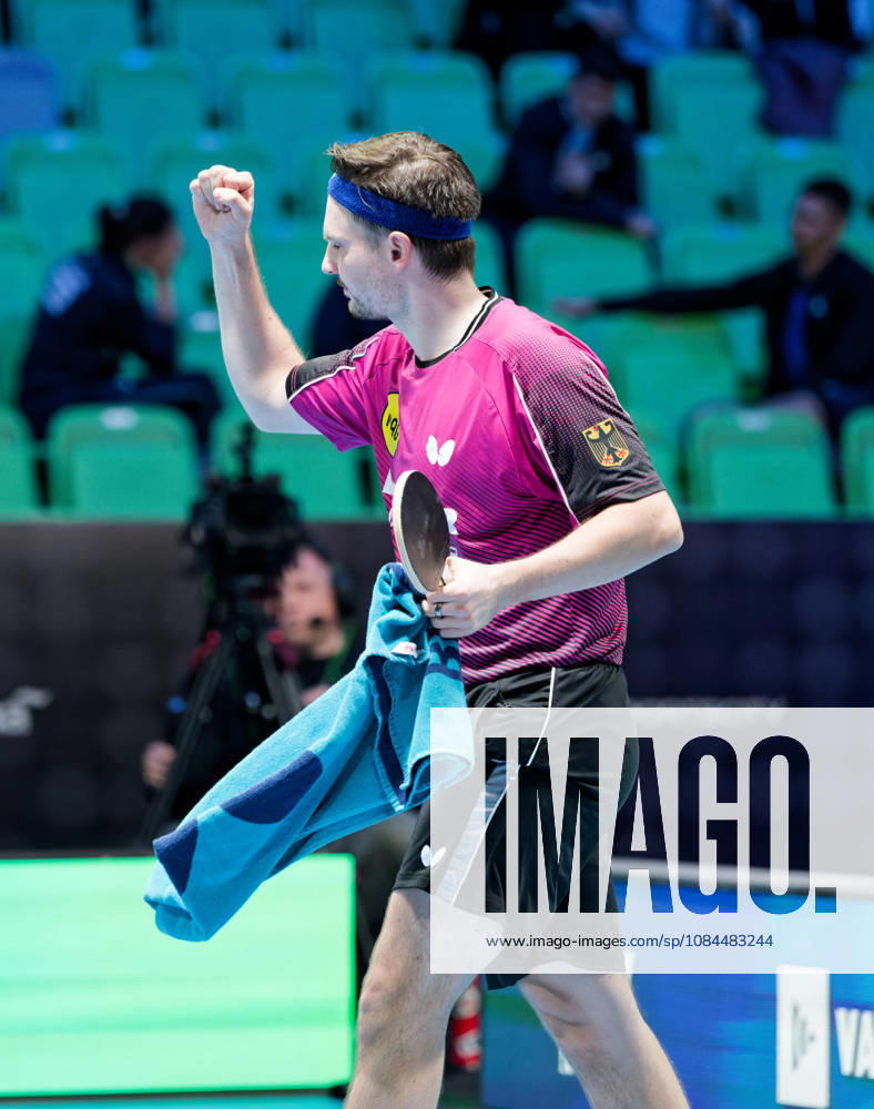 Ricardo Walther ASC Gruenwettersbach, Germany (photo ms4018b) at the European Table Tennis Championships in Ljubljana, Slovenia LJUBLJANA, SLOVENIA, OCTOBER 13, 2026 Ricardo Walther of ASC Gruenwettersbach, Germany (photo ms4018b), advances to the main draw at the European Table Tennis Championships at the Stozice Arena in Ljubljana, Slovenia Ljubljana Stozice Arena, Slovenia