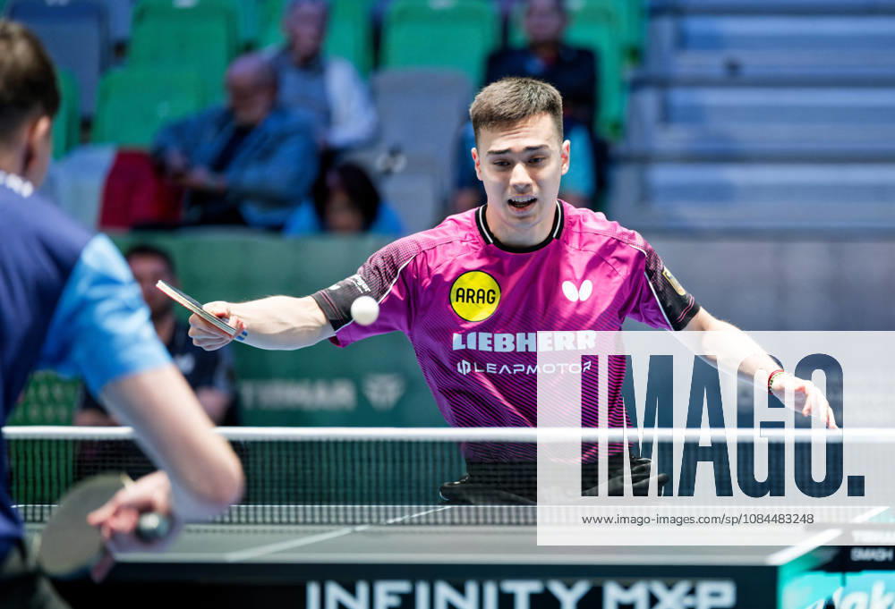 Kay Stumper of Post SV Muelhausen, Germany (photo ms3928b) at the European Table Tennis Championships in Ljubljana, Slovenia LJUBLJANA, SLOVENIA, OCTOBER 13, 2026 Kay Stumper of Post SV Muelhausen, Germany (photo ms3928b), advances to the main draw at the European Table Tennis Championships at the Stozice Arena in Ljubljana, Slovenia Ljubljana Stozice Arena, Slovenia
