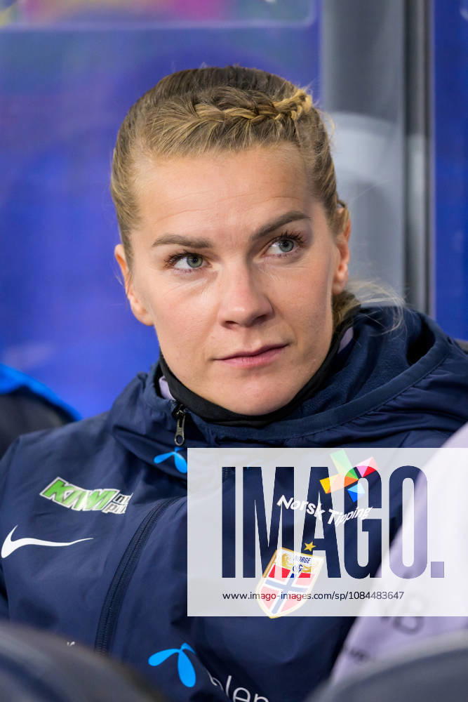 Ada Martine Hegerberg of Norway ahead of the FIFA Women’s World Cup Qualifier soccer match between Norway and Romania on October 13, 2026 in Oslo. Photo by Marius Simensen, BILDBYRÅN COP 238 MM0076 bbeng women s soccer football soccer FIFA World Cup qualifiers World Cup qualifiers women s World Cup qualifiers international match Norway Romania