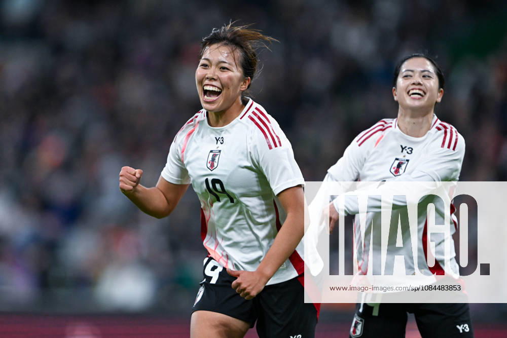Women s International Match 26 27: Germany vs. Japan on October 13, 2026, at the Weserstadion in Bremen. Cheers, goal celebrations, goal scorers. Goal scorer Momoko Tanikawa of Japan celebrates after scoring to make it 0–1. MT