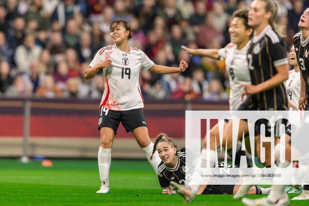 Soccer I Women s I 2026–2027 Season I Friendly Match I Germany vs. Japan I October 13, 2026 Momoko Tanikawa, 19, of Japan celebrates after scoring a goal Celebration Goal for Japan Bremen Weserstadion Bremen, Germany