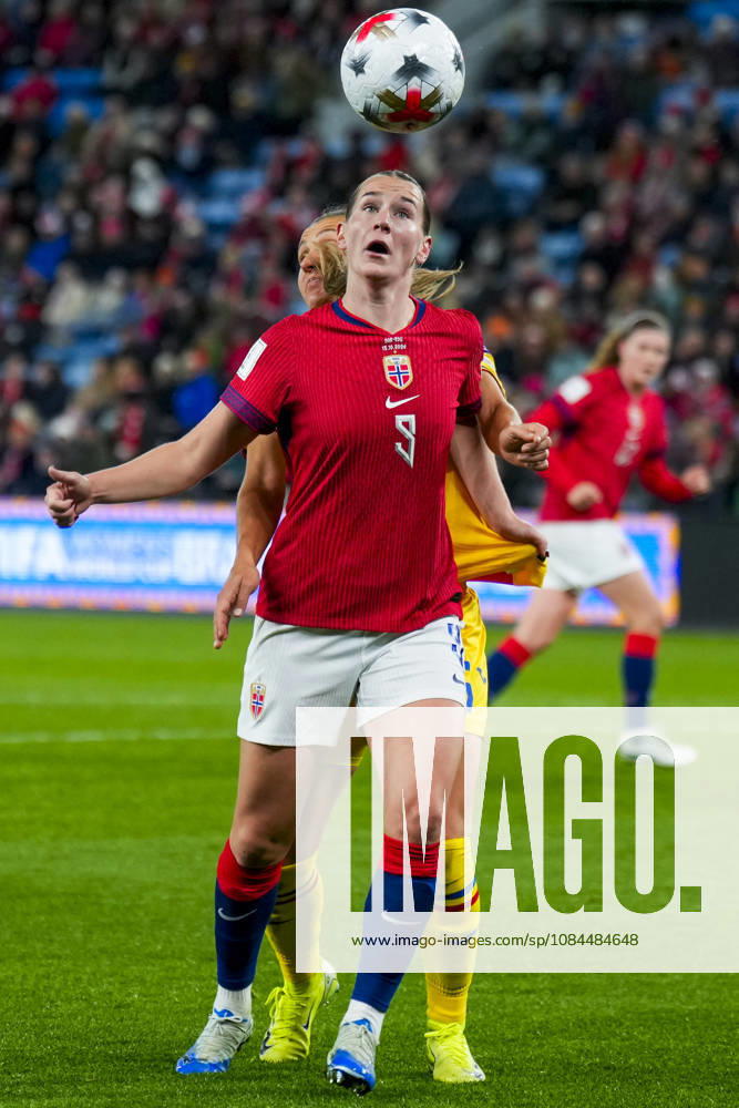 Soccer, World Cup Qualifiers, Women s, Norway vs. Romania, Oslo, October 13, 2026. Norway s Elisabeth Terland during the World Cup qualifying soccer match between Norway and Romania at Ullevaal Stadium on Tuesday. Photo: Heiko Junge, NTB, Oslo, Norway. . RESTRICTED USE FOR BETTING COMPANIES.