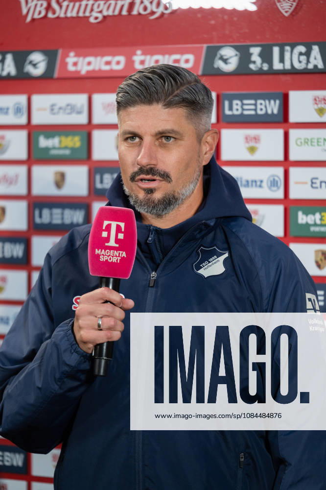 Soccer 3rd Division, VfB Stuttgart U23 vs. TSG Hoffenheim II, from left: Stefan Kleineheismann (coach), TSG Hoffenheim II, Aspach