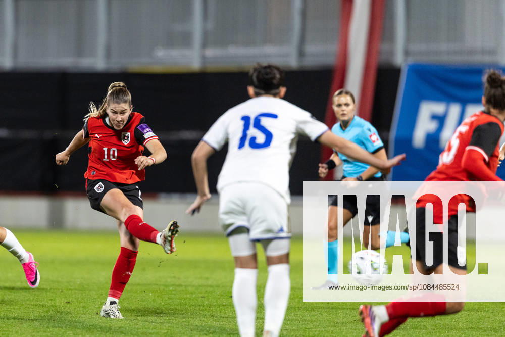 SOCCER - FIFA World Cup, WM, Weltmeisterschaft, Fussball 2027, quali, AUT vs KOS VIENNA,AUSTRIA,13.OCT.26 - SOCCER - FIFA Women s World Cup 2027, european qualifiers, OEFB international match, Länderspiel, Nationalmannschaft Austria vs Kosovo. Image shows Marie Hoebinger (AUT). GEPAxpictures Rauthner