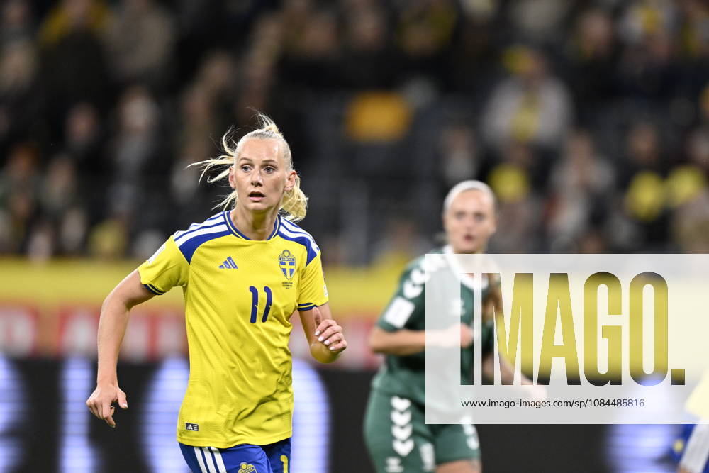 STOCKHOLM, SWEDEN, October 13, 2026: Sweden s Stina Blackstenius during Tuesday s soccer match, the World Cup playoff between Sweden and Lithuania, at Strawberry Arena, STOCKHOLM, SWEDEN