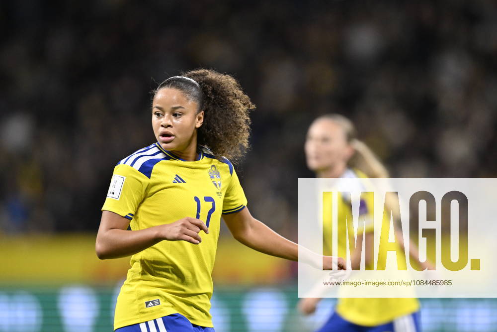 STOCKHOLM, SWEDEN 20261013 Sweden s Felicia Schröder during Tuesday s soccer match, the World Cup playoff between Sweden and Lithuania at Strawberry Arena, STOCKHOLM, SWEDEN