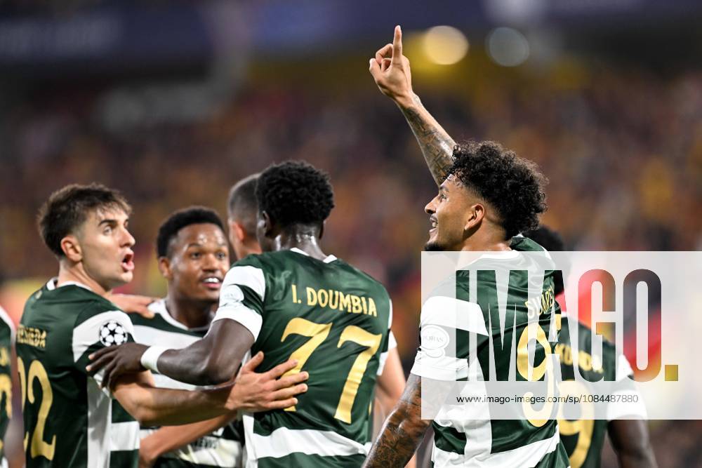 RC Lens vs Sporting CP Luis Suarez (97) of Sporting CP celebrates after scoring the 0-1 goal during the Uefa Champions League matchday 2 game in the League phase in season 2026 - 2027 between Racing Club de Lens and Sporting CP Lisbon on October 13 , 2026 in Lens, France. (Photo by David Catry Sportpix) Lens Stade Bollaert Delelis France