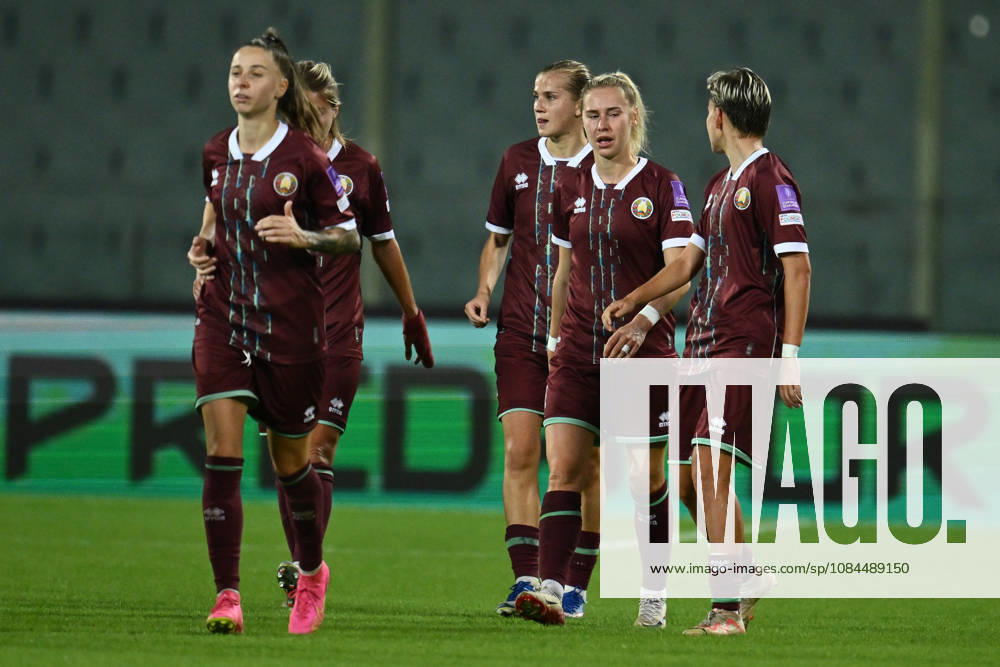 13th October 2026; Stadio Artemio Franchi, Florence, Italy; Womens WC Qualification Europe Football, Italy versus Belarus; Karyna Alkhovik of Belarus celebrates after scoring the goal of 1-1 DomenicoxCippitelli
