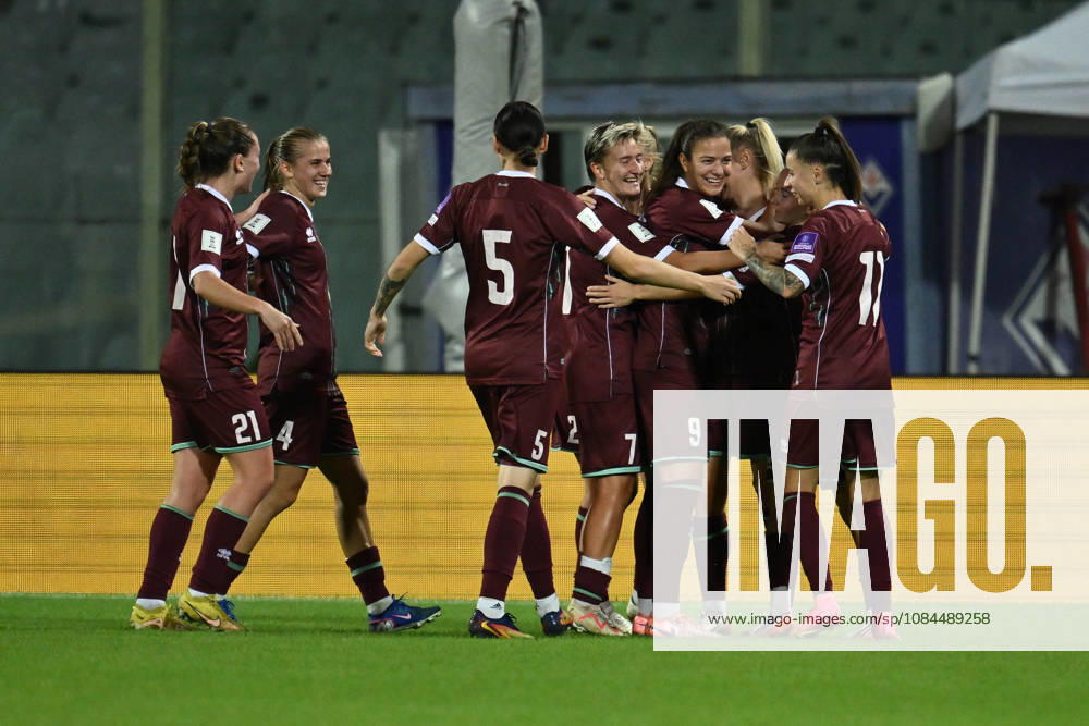 13th October 2026; Stadio Artemio Franchi, Florence, Italy; Womens WC Qualification Europe Football, Italy versus Belarus; Karyna Alkhovik of Belarus celebrates after scoring the goal of 1-1 DomenicoxCippitelli