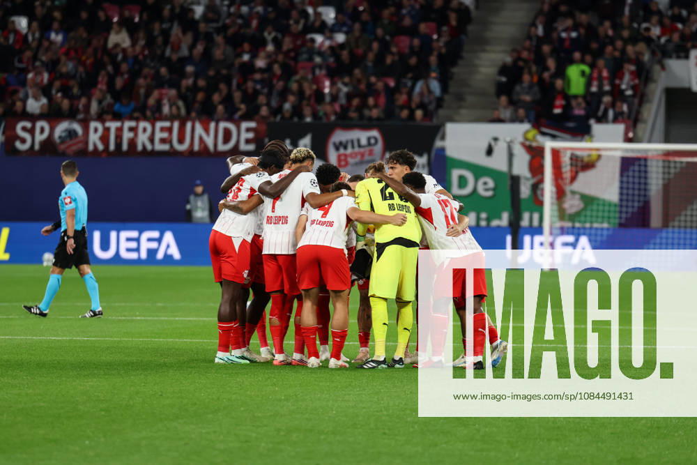 Germany Soccer UEFA Champions League 2026–2027 Season, Matchday 2: RB Leipzig vs. PSV Eindhoven, Red Bull Arena Leipzig—RB Leipzig team before kickoff