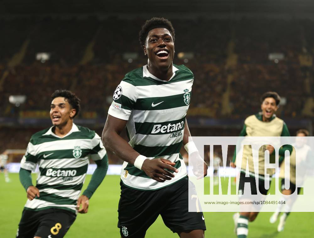 UEFA Champions League - RC Lens v Sporting Club de Portugal LENS, FRANCE, OCTOBER 13: GOAL 2-0, Issa Doumbia of Sporting CP goal celebration after scoring a goal to put Sporting Club de Portugal 2-0 ahead during the UEFA Champions League 2026 27 League Phase MD2 match between RC Lens and Sporting Club de Portugal at Stade Bollaert-Delelis on October 13, 2026 in Lens, France. (Photo by Daniel Weir) Lens Stade Bollaert-Delelis France