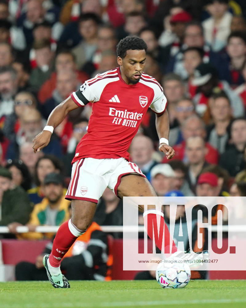 Arsenal v Lille OSC, UEFA Champions League Jurrien Timber of Arsenal during Arsenal v Lille OSC UEFA Champions League matchday 2 at the Emirates Stadium, London, England on 13 October 2026 Credit: Dylan Hepworth Every Second Media Editorial use only. All images are copyright Every Second Media Limited. No images may be reproduced without prior permission.