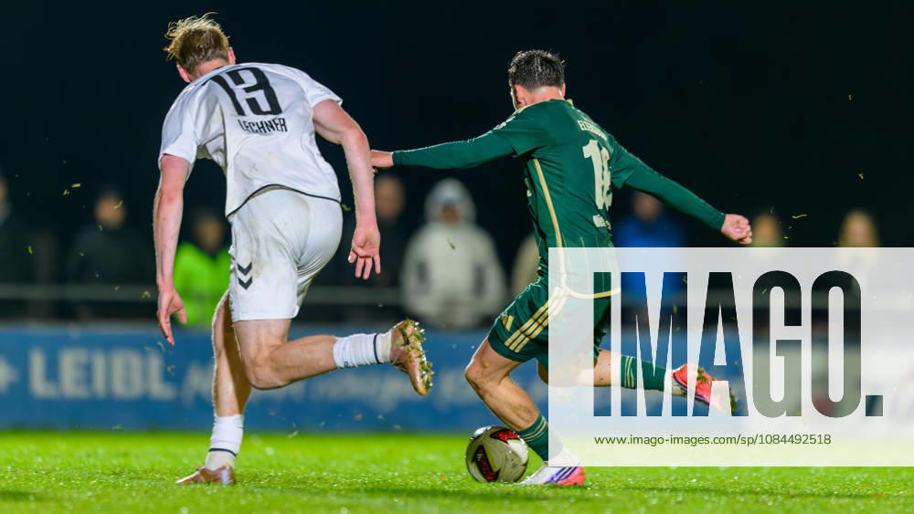 Soccer Season 2026–2027 Bavarian Regional League Matchday 14 SC Eltersdorf vs. SV Wacker Burghausen JoTe Luca Lechner 13, SV Wacker Burghausen Marco Niedermayer 16, SC Eltersdorf Goal, Shot on Goal