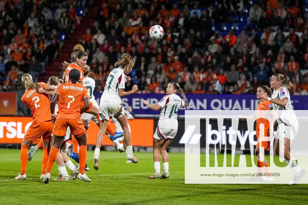 TILBURG - Damaris Egurrola of the Netherlands scores the 3-0 during the World Cup qualifying match between the Netherlands and Hungary at the Koning Willem II Stadium on October 13, 2026 in Tilburg, the Netherlands. TOBIAS KLEUVER ANP ANPxSportx IVx 572376720 originalFilename: 572376720