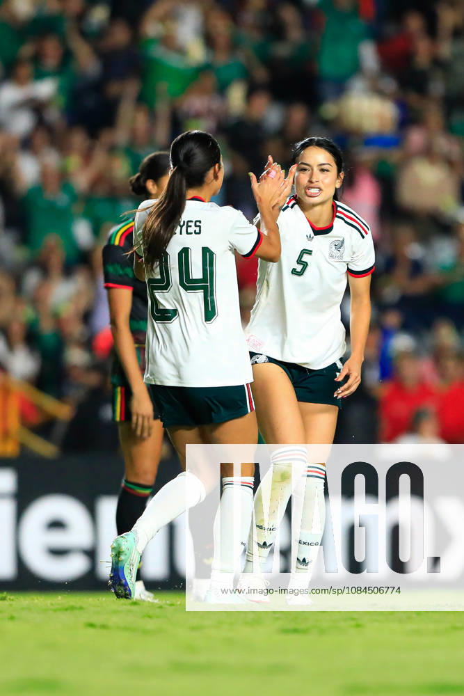 MEXICAN WOMEN S NATIONAL TEAM MEXICO VS. JAMAICA, INTERNATIONAL FRIENDLY, OCTOBER 13, 2026, QUERÉTARO, MEXICO Action photo of Maricarmen Reyes of Mexico (No. 24) celebrating a goal during an international friendly match against Jamaica at Estadio Corregidora in Querétaro, Mexico. PHOTO BY IMAGENSHOP AGENCIA FOTOGRAFICA QUERÉTARO, QUERÉTARO, MEXICO