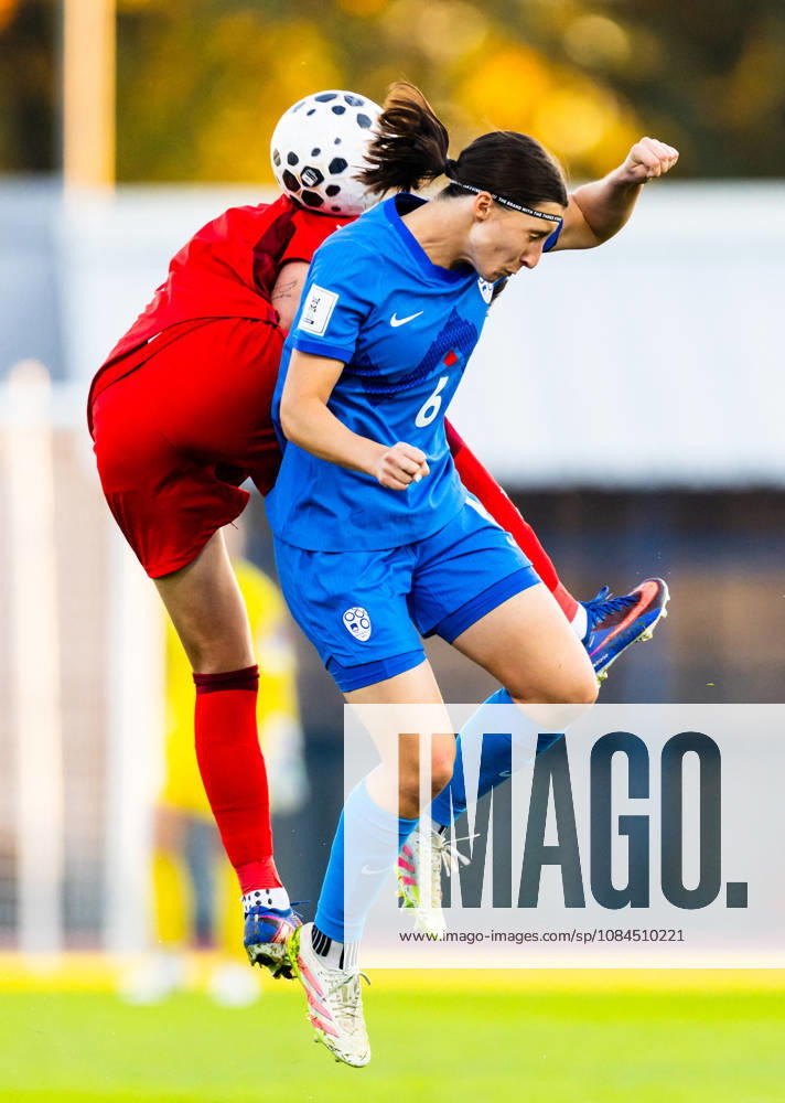 SOCCER - FIFA World Cup, WM, Weltmeisterschaft, Fussball - Women s Qualifiers - Slovenia vs. Turkey Photo by IPA ABACAPRESS.COM89666632 - Kaja Korosec of Slovenia (SLO) during a soccer match between Slovenia (SLO) and Turkey (TUR) in Round 1 of the Playoffs of the 2027 FIFA Women s European Qualifiers at Domzale Stadium, Domzale, Slovenia, on October 13, 2026. Photo by Nik Moder Moder Photo Agency during the Women s Qualifiers—Slovenia vs. Turkey, a FIFA World Cup match on October 13, 2026