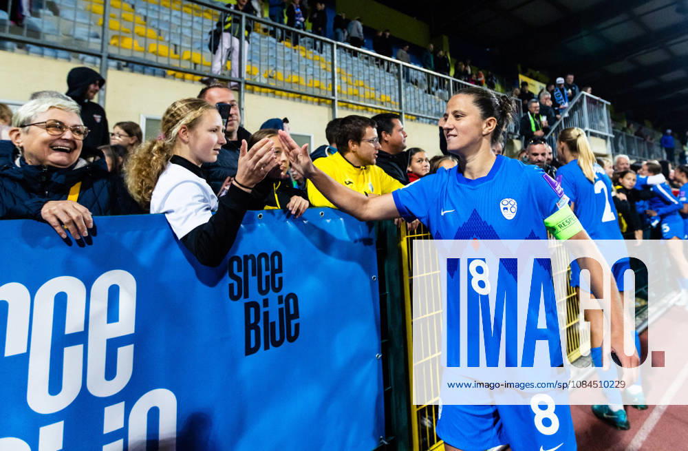 SOCCER - FIFA World Cup, WM, Weltmeisterschaft, Fussball - Women s Qualifiers - Slovenia vs. Turkey Photo by IPA ABACAPRESS.COM89666610 - Mateja Zver of Slovenia (SLO) celebrates during a soccer match between Slovenia (SLO) and Turkey (TUR) in Round 1 of the Playoffs of the 2027 FIFA Women s European Qualifiers at Domzale Stadium in Domzale, Slovenia, on October 13, 2026. Photo by Nik Moder Moder Photo Agency during the Women s Qualifiers—Slovenia vs. Turkey, a FIFA World Cup match on October 13, 2026