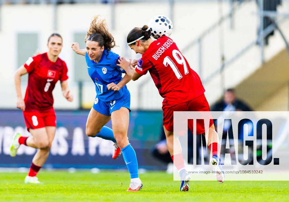 SOCCER - FIFA World Cup, WM, Weltmeisterschaft, Fussball - Women s Qualifiers - Slovenia vs. Turkey Photo by IPA ABACAPRESS.COM89666615 - Izabela Krizaj of Slovenia (SLO) vs. Busem Seker of Turkey (TUR) during a soccer match between Slovenia (SLO) and Turkey (TUR) in Round 1 of the Playoffs of the 2027 FIFA Women s European Qualifiers at Domzale Stadium, Domžale, Slovenia, on October 13, 2026. Photo by Nik Moder Moder Photo Agency during the Women’s Qualifiers—Slovenia vs. Turkey, a FIFA World Cup match on October 13, 2026