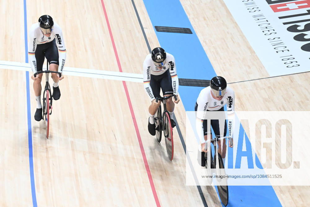 World Championships Elite Track; Giornata 01; 2026, Germany; Hackmann, Henric; Schroter, Nik; Spiegel, Luca; Shanghai - Velodromo;
