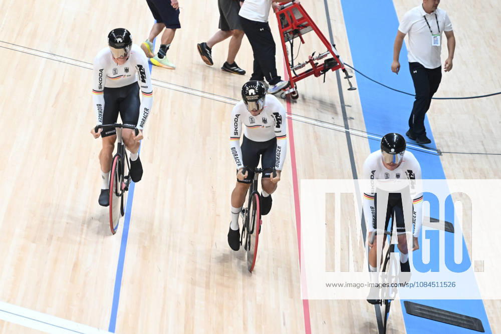 World Championships Elite Track; Giornata 01; 2026, Germany; Hackmann, Henric; Schroter, Nik; Spiegel, Luca; Shanghai - Velodromo;