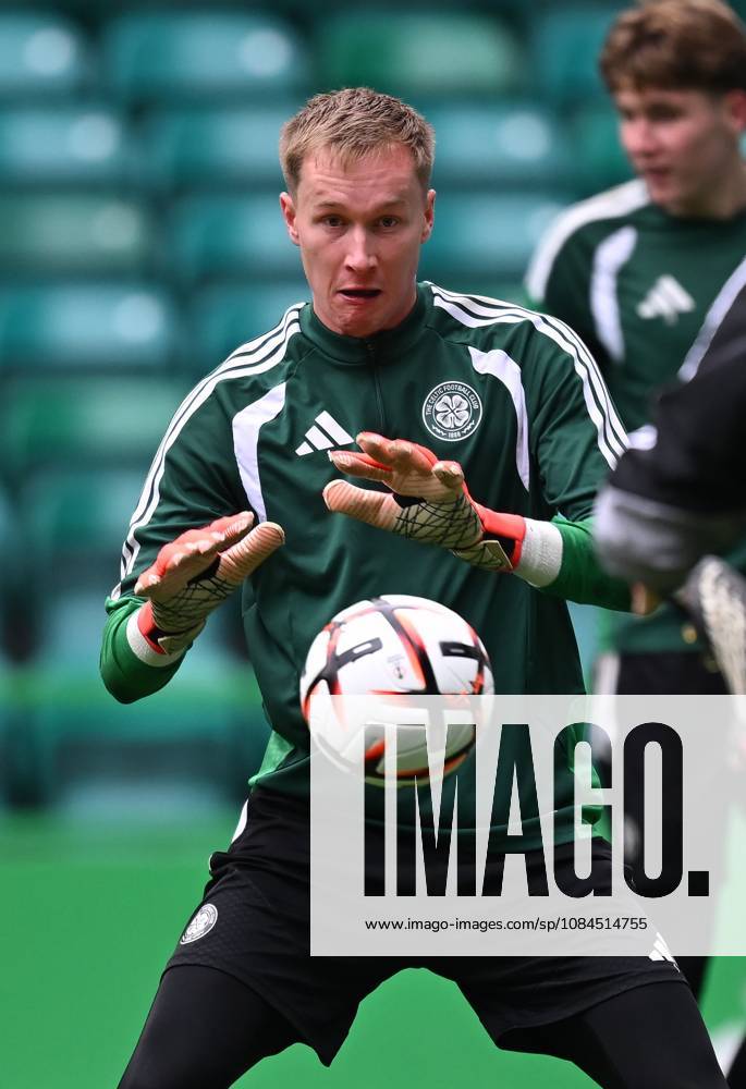 Viljami Sinisalo of Celtic training this morning. Celtic FC Team Training, Football, Celtic Park, Parkhead, Glasgow, Scotland, UK - 14 Oct 2026Glasgow Celtic Park Scotland United Kingdom