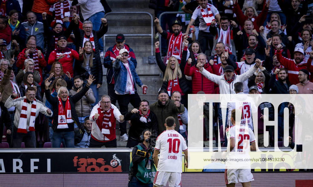 Cologne, Germany, Oct. 11, 2026 Goal celebration Said El Mala Cologne Sebastian Sebulonsen Cologne 1. FC Cologne Borussia Mönchengladbach 11 10 2026