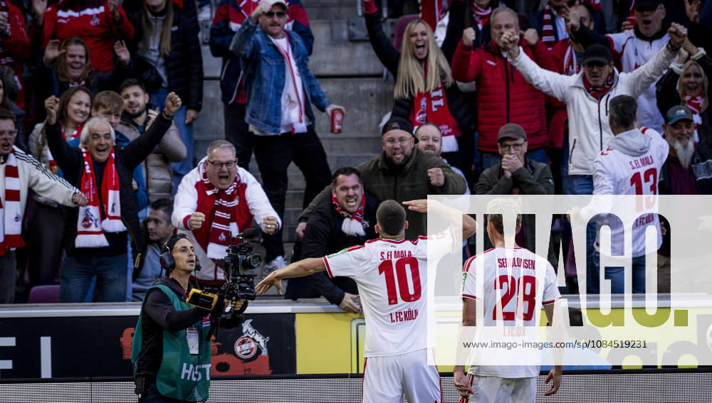 Cologne, Germany, Oct. 11, 2026 Goal celebration Said El Mala Cologne Sebastian Sebulonsen Cologne 1. FC Cologne Borussia Mönchengladbach 11 10 2026