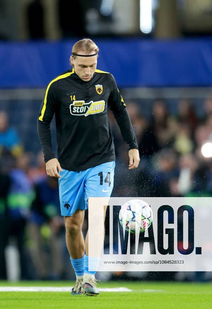 Lovro Majer of AEK Athens Shakhtar Donetsk v AEK, UEFA Champions League, Football, Stamford Bridge, London, UK - 14 Oct 2026London Stamford Bridge United Kingdom