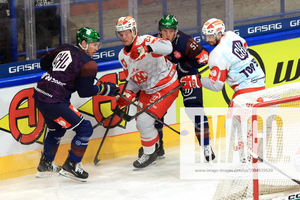 DEU, GER, Ice Hockey, Champions League, 2026–27 Season, Berlin, Eisbären Berlin vs. Klagenfurther AC Leonhard Pfoederl Eisbären Berlin 93, Jean Luc Foudy Eisbären Berlin 55, Thimo Nickl Klagenfurt 82, Raphael Herburger Klagenfurt 89 nordphoto GmbH Engler City Wellblechpalast Federal State Country