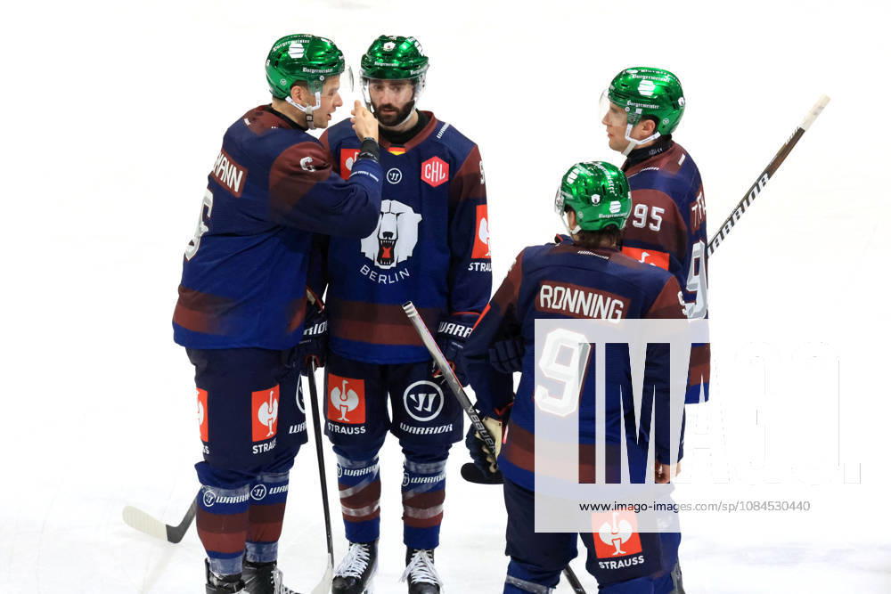 DEU, GER, Ice Hockey, Champions League, 2026–27 Season, Berlin, Eisbären Berlin vs. Klagenfurther AC Eisbären Roster, Kai Wissmann Eisbären Berlin 6, Liam Kirk Eisbären Berlin 94, Ty Ronning Eisbären Berlin 9, Frederik Tiffels Eisbären Berlin 95, nordphoto GmbH, Engler, City, Wellblechpalast, Federal State, Country