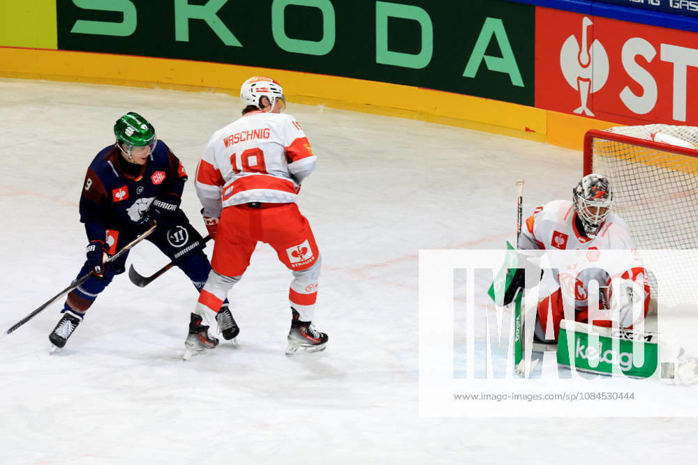 DEU, GER, Ice Hockey, Champions League, 2026–27 Season, Berlin, Eisbären Berlin vs. Klagenfurther AC 2–0 (goals by Ty Ronning, Eisbären Berlin 9; David Waschnig, Klagenfurt 19; Mareks Mitens Furey, Klagenfurt 30), nordphoto GmbH, Engler, City, Wellblechpalast, Federal State, Country