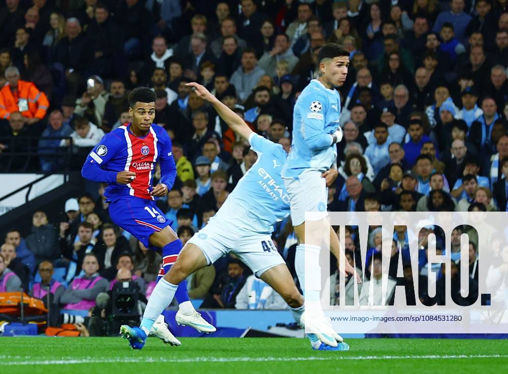Desire Doue of Paris Saint Germain scores the opening goal Manchester City v Paris Saint-Germain, UEFA Champions League, Football, Etihad Stadium, Manchester, UK - 14 Oct 2026Manchester Etihad Stadium United Kingdom