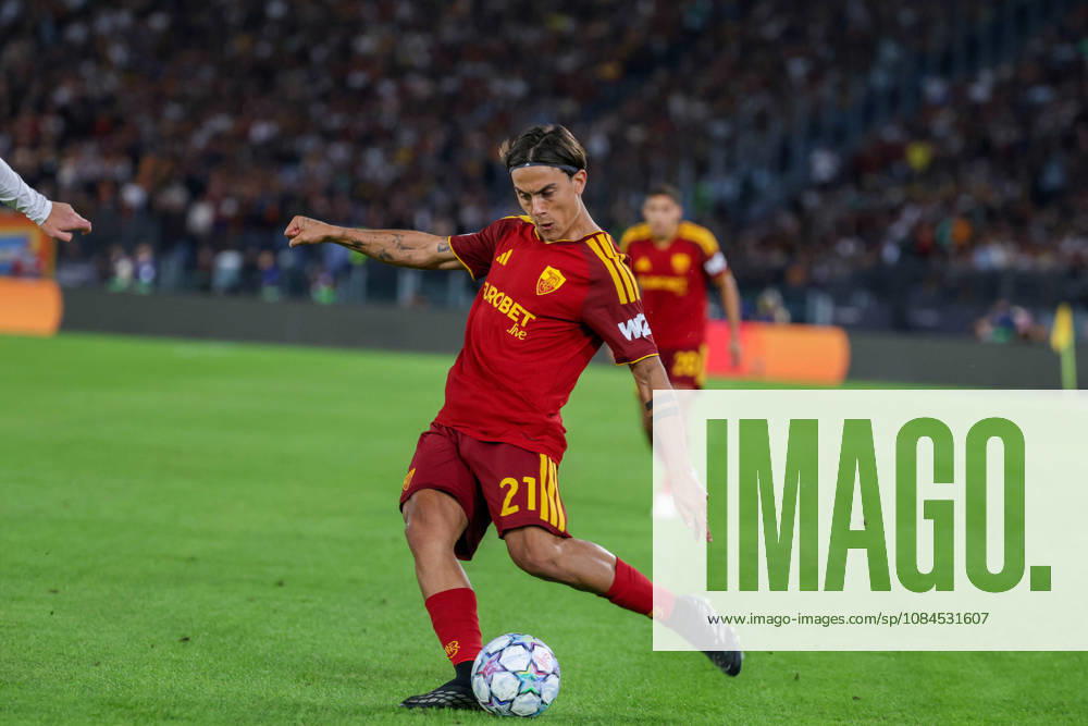 Paulo Dybala of AS Roma during the Champions League football match between AS Roma and FC Real Madrid at the Stadio Olimpico in Rome on October 14, 2026.Pictured: Europa Champions League 2026 27 Between Roma Vs Real Madrid - ZUMAs236 20261014_aap_s236_035