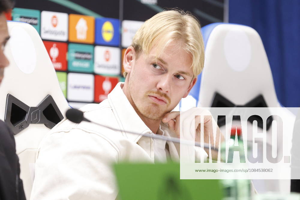 Croatia, Split, 14.10.2026. Poljud Stadium. AFC Ajax press conference, PK, Pressekonferenz ahead of tomorrow s UEFA Conference League Matchday 1 game against Hajduk. In the photo: Julian Brandt. Photo: Nikola Brboleza CROPIX Split CROATIA