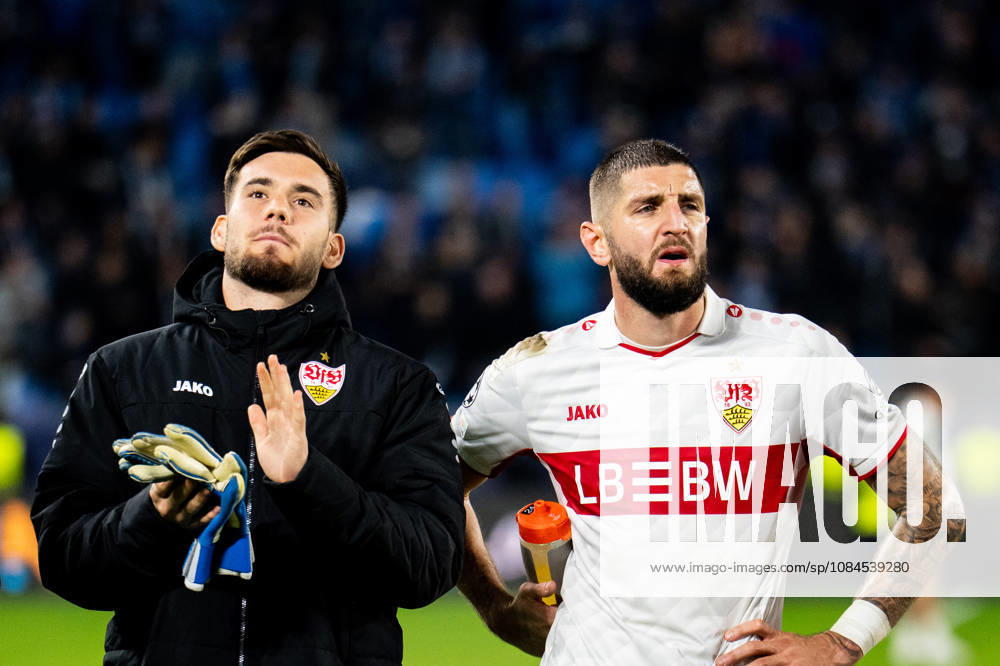 Champions League, Matchday 2, Slovan Bratislava vs. VfB Stuttgart at Tehelné Pole Stadium (National Football Stadium Jeff Chabot). VfB looks exhausted. IMPORTANT NOTICE: In accordance with DFB and DFL regulations, it is prohibited to use or allow the use of photographs taken in the stadium and or during the match in the form of sequential images and or video-like photo series