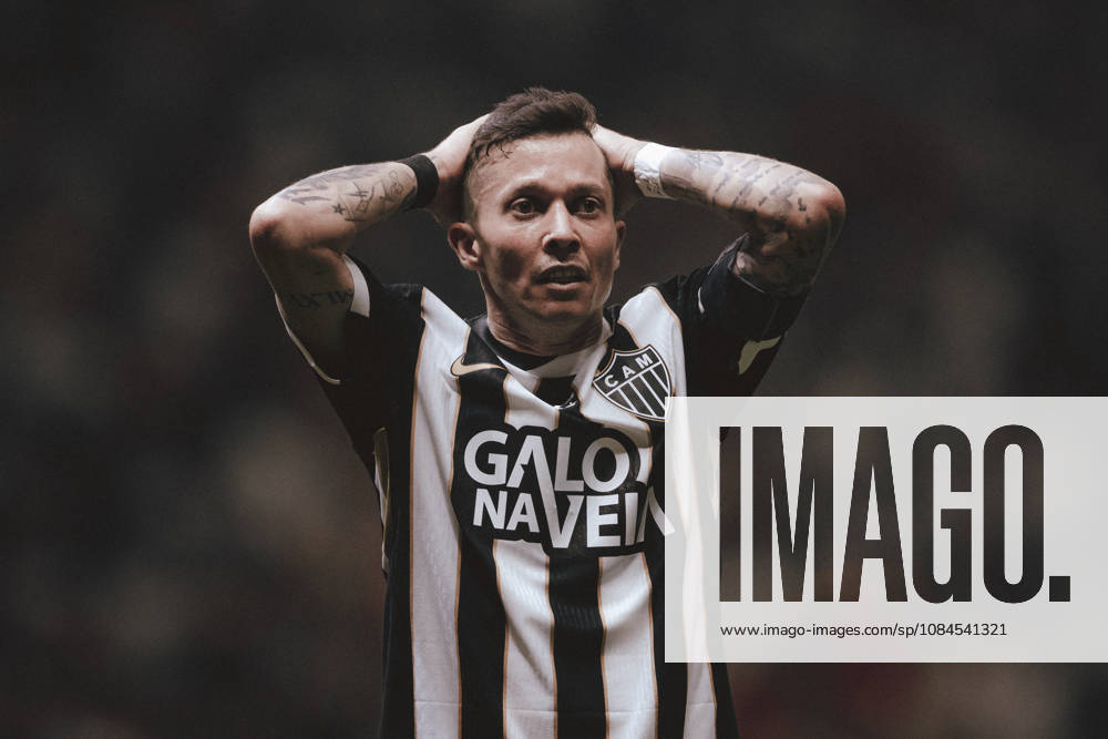 Bernard of Atletico Mineiro reacts during the Copa CONMEBOL Sudamericana 2026 semi-final first leg match between Atletico Mineiro and Montevideo City Torque at Arena MRV on October 14, 2026 in Belo Horizonte, Brazil (Photo by Yuri Laurindo Sports Press Photo SPP)