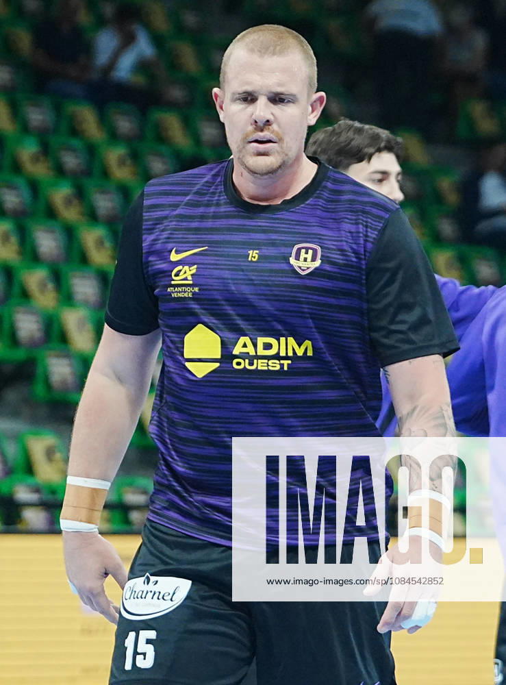 NANTES . 14 October 2026 15 Matej Gaber of HBC NANTES during the EHF Champions League, Group Phase, handball match between HBC Nantes and MT Melsungen on 14 October 2026 at H Arena in Nantes, France - Photo . Nantes france - ZUMAl193 20261014_zsp_l193_001