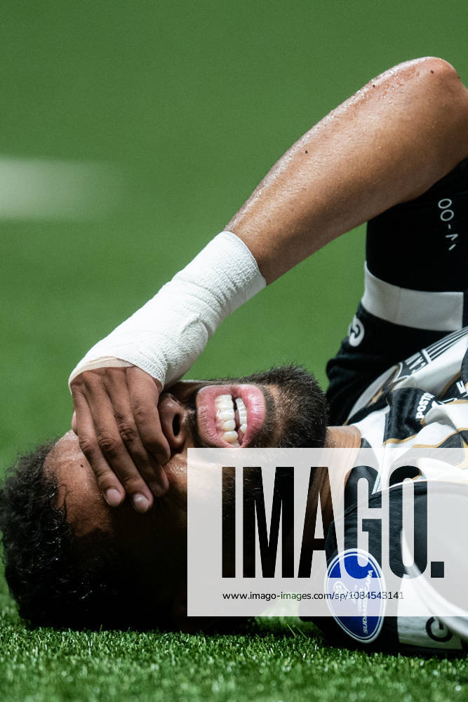 Renan Lodi of Atletico Mineiro reacts during the Copa CONMEBOL Sudamericana 2026 semi-final first leg match between Atletico Mineiro and Montevideo City Torque at Arena MRV on October 14, 2026 in Belo Horizonte, Brazil (Photo by Yuri Laurindo Sports Press Photo SPP)