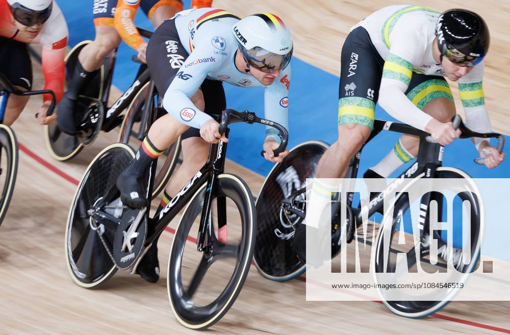 Belgian Lowie Nulens pictured in action at the Men s Keirin event at the UCI Track cycling, Rad, Radsport, Bahnrad, Bahn World Championships in Shanghai, China on Thursday 15 October 2026. The worlds are taking place from 14 to 18 October 2026. BENOITxDOPPAGNE x189858712x