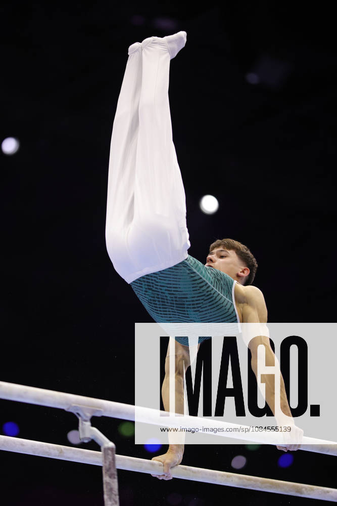 Timo Eder, GER, during podium practice at the 2026 World Championships in Rotterdam on October 15, 2026