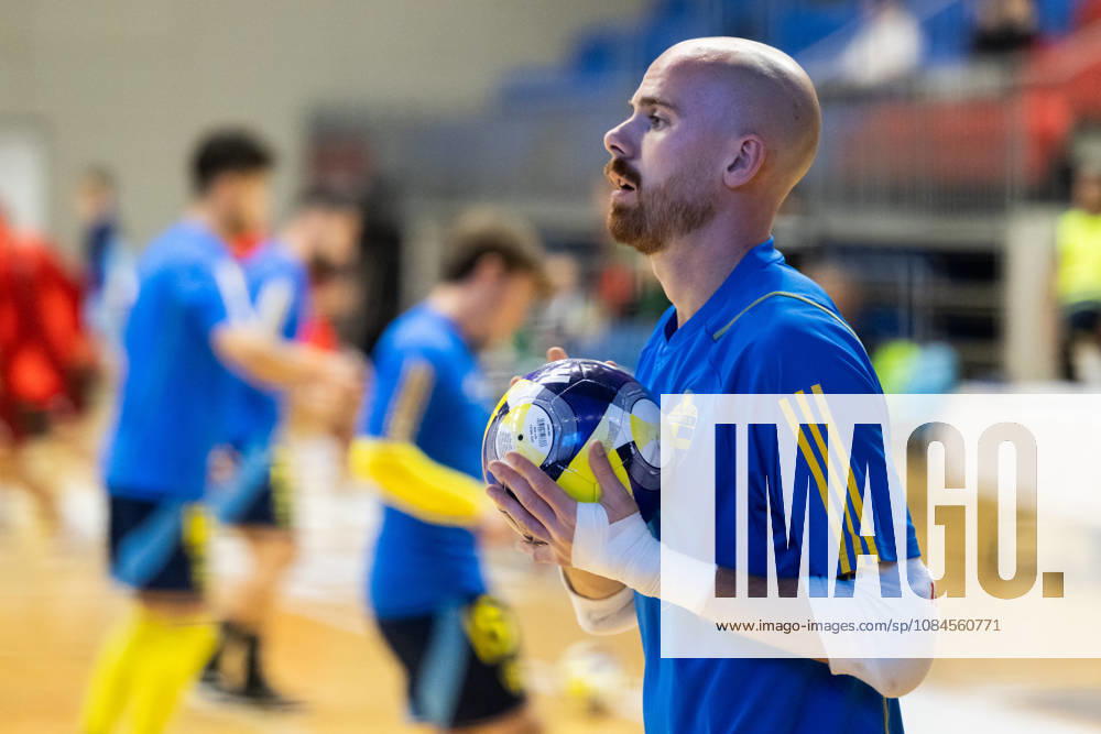 Goalkeeper Viktor Sääf of Sweden ahead of the FIFA Futsal World Cup qualifying match between Hungary and Sweden on October 15, 2026 in Nyíregyháza. Photo: Bildbyran EXT BILDBYRÅN COP 18 XY0131 futsal national team Hungary Sweden national team Sweden BBENG World Cup qualifier Hungary