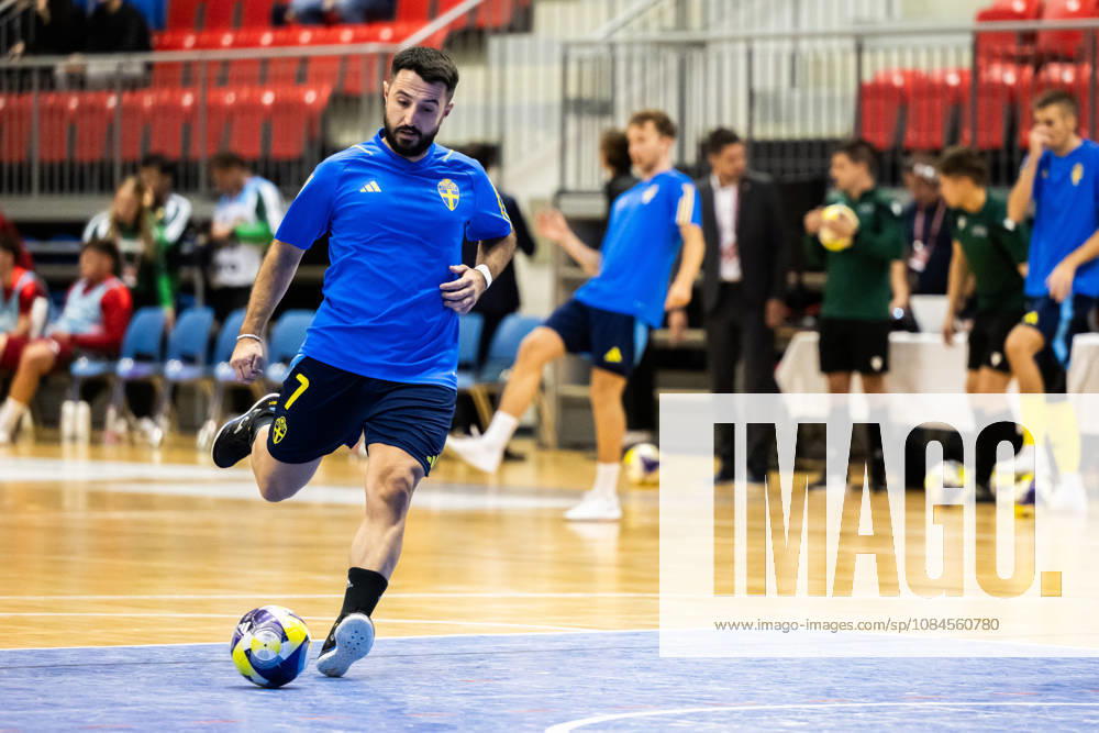 Fehim Smajlovic of Sweden ahead of the FIFA Futsal World Cup qualifying match between Hungary and Sweden on October 15, 2026 in Nyíregyháza. Photo: Bildbyran EXT BILDBYRÅN COP 18 XY0131 futsal national team Hungary Sweden national team Sweden BBENG World Cup qualifier Hungary