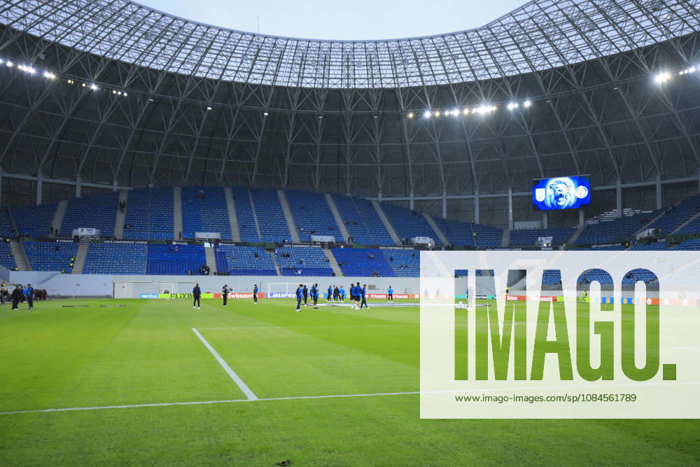 UEFA Conference League 2026, League phase, Matchday 1 Universitatea Craiova vs Getafe, Ion Oblemenco Stadium, Craiova,Romania The teams inspect the pich befor the start of the game