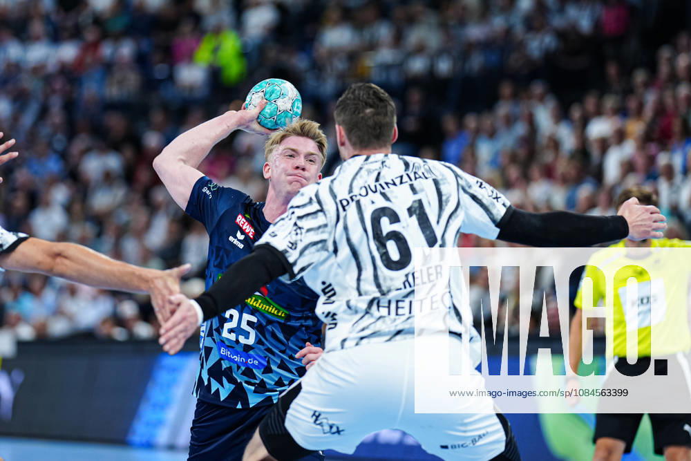 Goal by Haukur Thrastarson, Rhein Neckar Löwen, 25 GER, THW Kiel vs. Rhein Neckar Löwen, Handball, 1st Bundesliga, Matchday 9, 2026–2027 Season, October 15, 2026, Germany, THW Kiel vs. Rhein Neckar Löwen, Handball, 1st Bundesliga, Matchday 9, 2026–2027 Season, October 15, 2026, Kiel