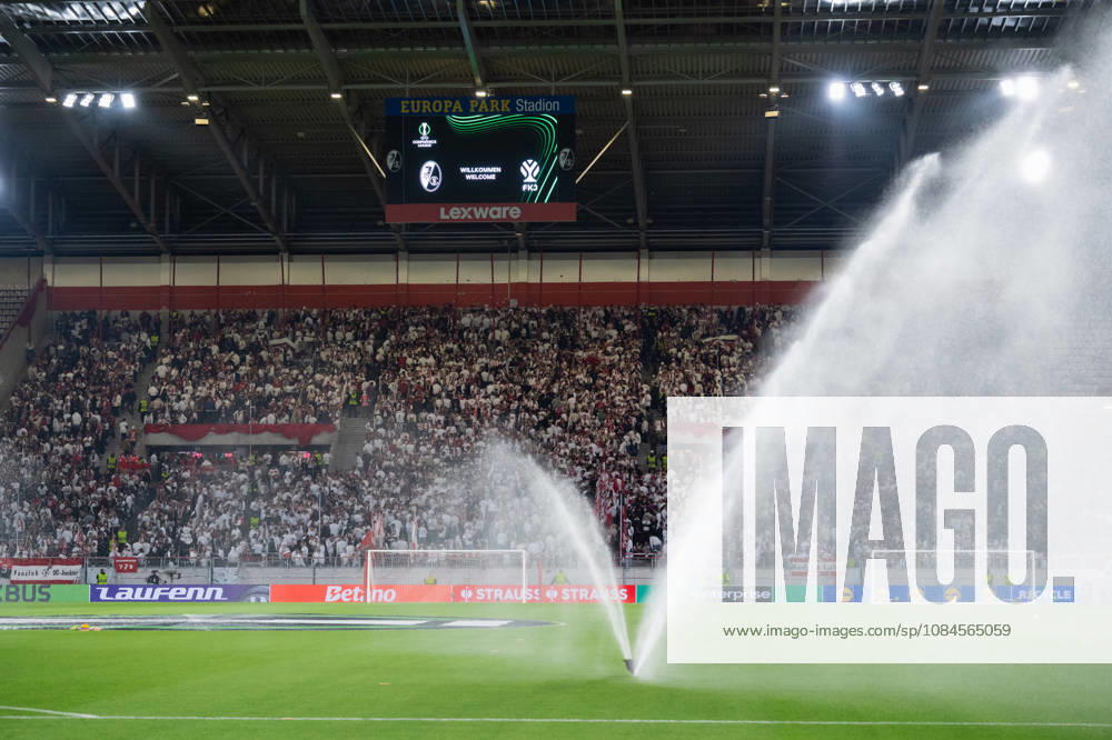 Soccer UEFA Conference League, SC Freiburg vs. FK Jablonec at Europa-Park Stadium before kickoff in Freiburg