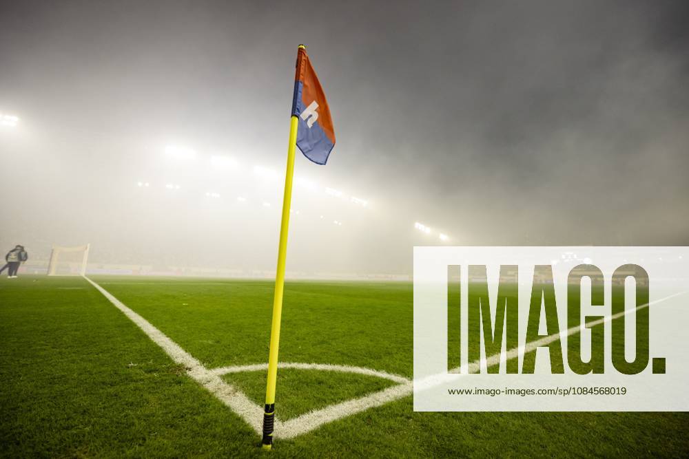 SPLIT - The pitch is empty after the match was halted due to smoke caused by fireworks during the Conference League match between Hadjuk Split and Ajax at Stadion Poljud on October 15, 2026, in Split, Croatia. SONNY LENSEN ANP ANPxSportx IVx 572547819 originalFilename: 572547819