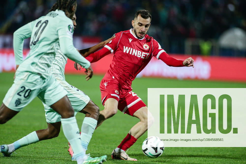 IPA89727190 - CSKA s Ioannis Pitas in action during the UEFA Conference League match between PFC CSKA and AS Monaco at Vasil Levski National Stadium in Sofia, Bulgaria, on October 15, 2026